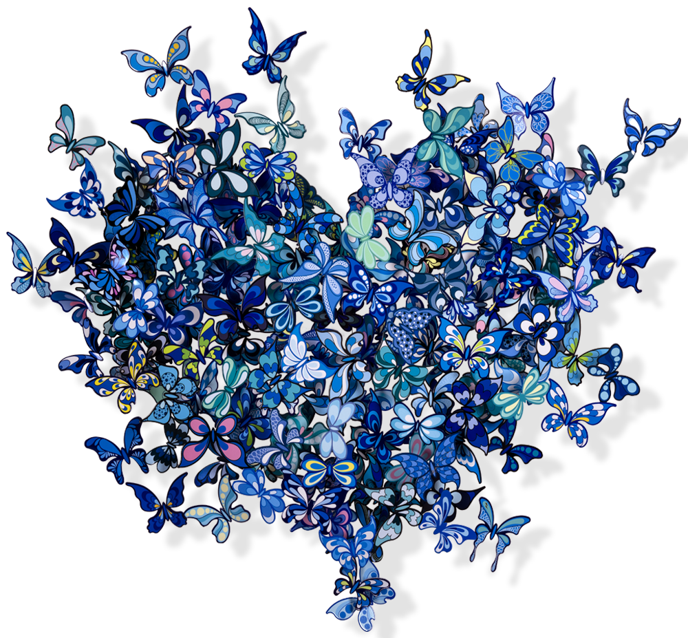 My Heart Is All a Flutter - Sky Blue – David Kracov