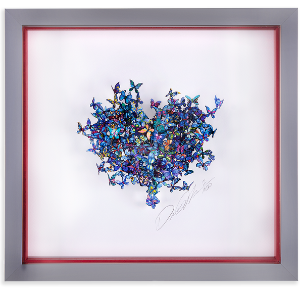 My Heart Is All a Flutter - Papercut Blue