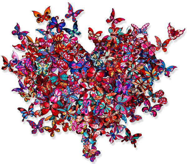 My Heart is All a Flutter - Colors Red