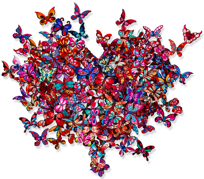 My Heart is All a Flutter - Colors Red