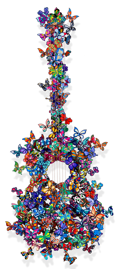 Butterfly Guitar Making Beautiful Music – David Kracov