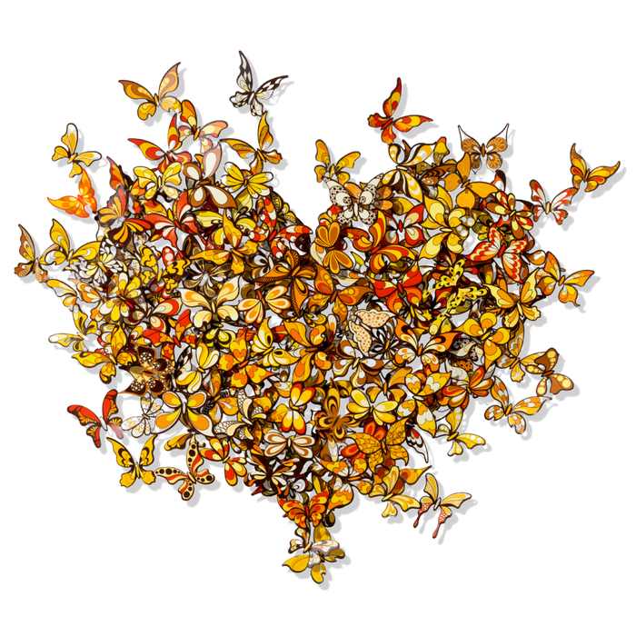 My Heart Is All a Flutter - Yellow